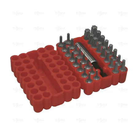 KIT OF 33 PCS- BITS PHILIPS-POZIDRIV-TORX-FLAT AND HEX. BIT HOLDER - EGA Master