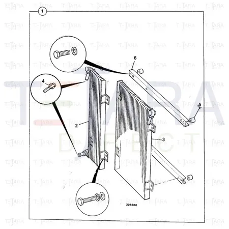 JCB Part No.# 30/920600, OIL COOLER 21PLATE 9FIN - JCB Spare Parts