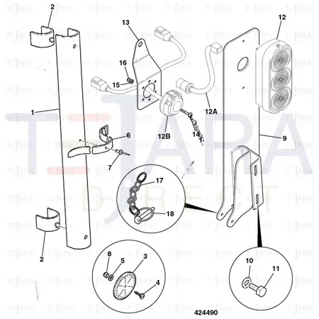 JCB Part No.# 1420/0004Z, WASHER M4 PLAIN - JCB Spare Parts