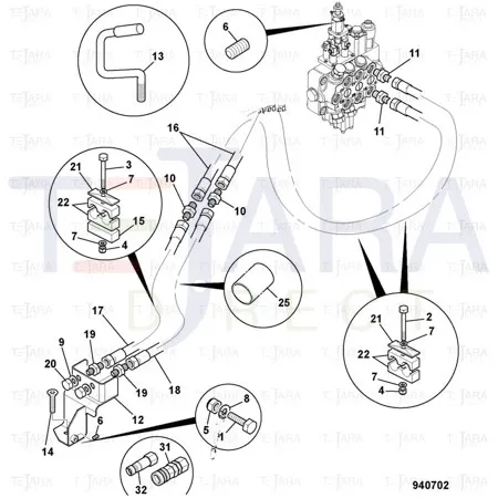 JCB Part No.# 647/02703, SLEEVING - PVC 38mm (30.5) - JCB Spare Parts