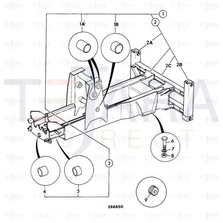 JCB Part No.# 826/01713, "BOLT 1"" UNFx10" - JCB Spare Parts