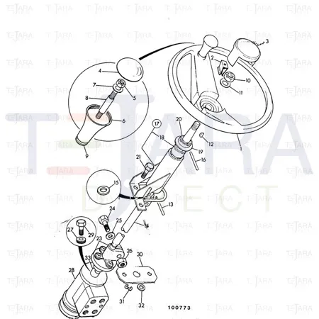 JCB Part No.# 116/00783, SHAFT - JCB Spare Parts