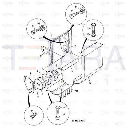 JCB Part No.# 826/01510, CSK SCREW M12X30 - JCB Spare Parts