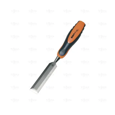 FIRMER CHISEL 8 MM TITACROM® BIMAT. HANDLE ORANGE-BLACK - EGA Master