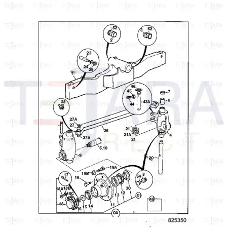JCB Part No.# 40/302447, WHEEL HUB - M/CD - JCB Spare Parts