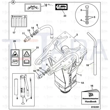 JCB Part No.# 1315/3721D, HEX.BOLT M16x110 LG - JCB Spare Parts