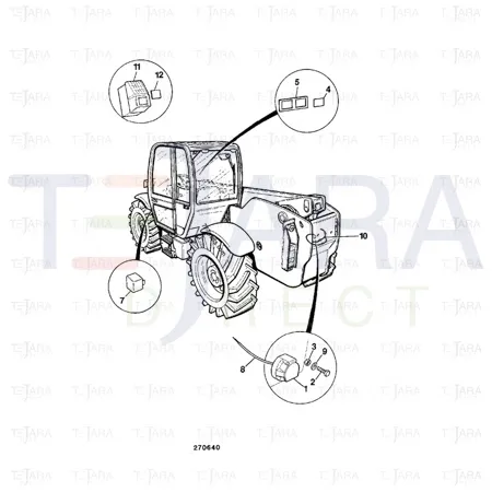 JCB Part No.# 716/21100, TRAILER RELAY (FLASHER) - JCB Spare Parts