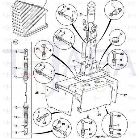JCB Part No.# 2410/1113, GROMMET - JCB Spare Parts