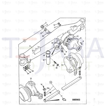 JCB Part No.# 823/00220, SHIM 51x76x1.4mm - JCB Spare Parts