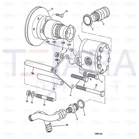 JCB Part No.# 45/904903, SLEEVE - JCB Spare Parts