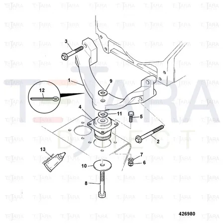 JCB Part No.# 331/31216, MOUNTING - JCB Spare Parts