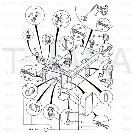JCB Part No.# 2201/0007, CLIP - WORMDRIVE 25/40mm - JCB Spare Parts