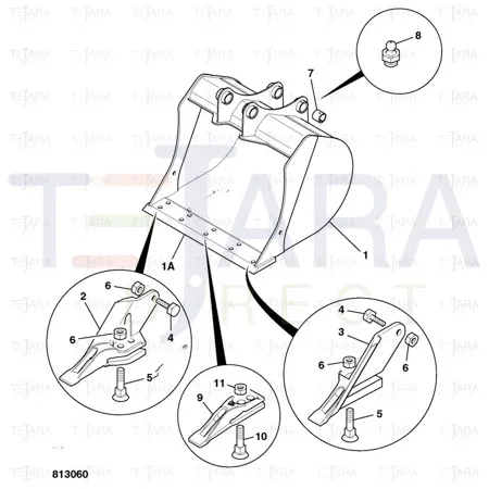JCB Part No.# 340/00584, BOX ASSY-PINS - JCB Spare Parts