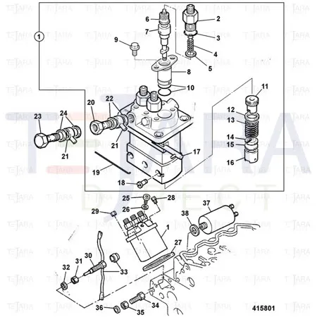 JCB Part No.# 02/630078, NUT - JCB Spare Parts