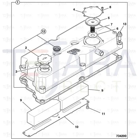 JCB Part No.# 320/07613, PAN HEAD SCREW M6x12 - JCB Spare Parts