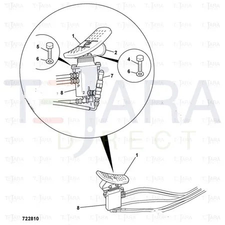 JCB Part No.# 928/60339, VALVE HAMMER/AUX (P545/220NXG) - JCB Spare Parts