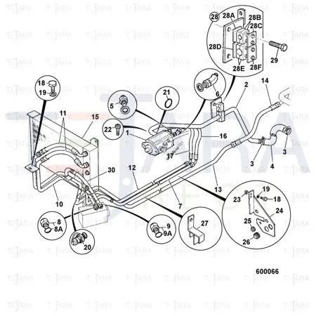 JCB Part No.# 648/00316, SUCTION HOSE - JCB Spare Parts