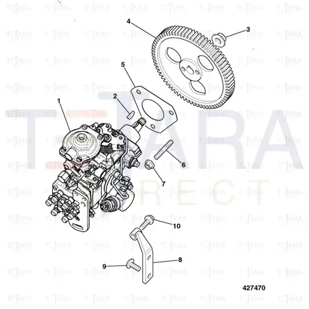 JCB Part No.# 02/911117, NUT - JCB Spare Parts