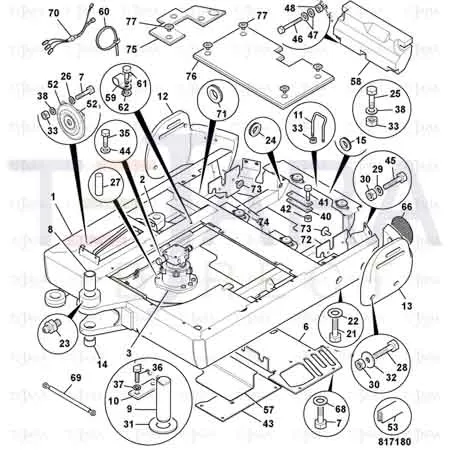 JCB Part No.# 1411/0007D, (W) (P) WASHER, 5/8  MEDIUM - JCB Spare Parts
