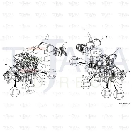 JCB Part No.# 1315/0201D, SET SCREW  M6x12 - JCB Spare Parts