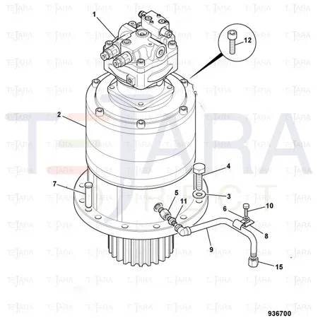 JCB Part No.# 1316/4019D, Bolt BOLT;HIGH STR - JCB Spare Parts