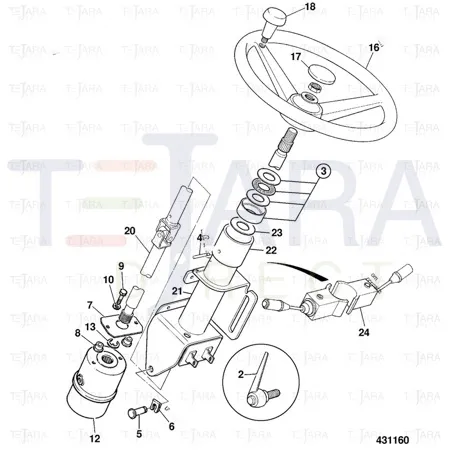 JCB Part No.# 160/13861, THRUST BEARING ASSY - JCB Spare Parts