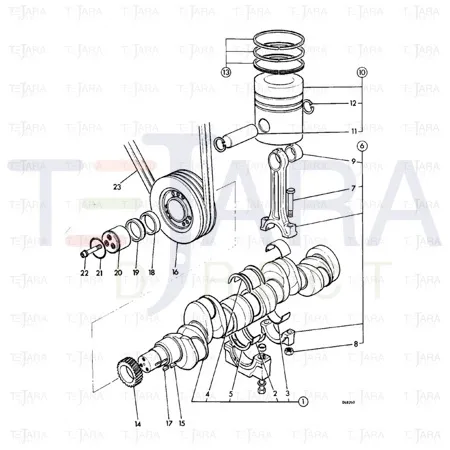 JCB Part No.# 02/101566, BELT FAN (pair) - JCB Spare Parts