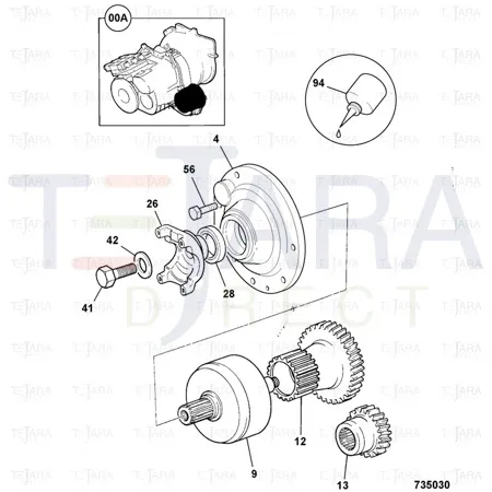 JCB Part No.# 826/10528, Screw M16 x 50mm - JCB Spare Parts