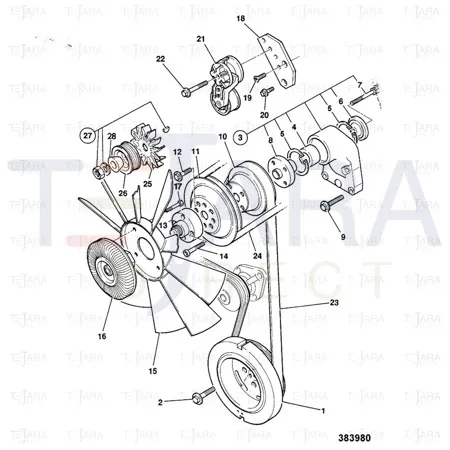 JCB Part No.# 02/910032, BEARING - JCB Spare Parts
