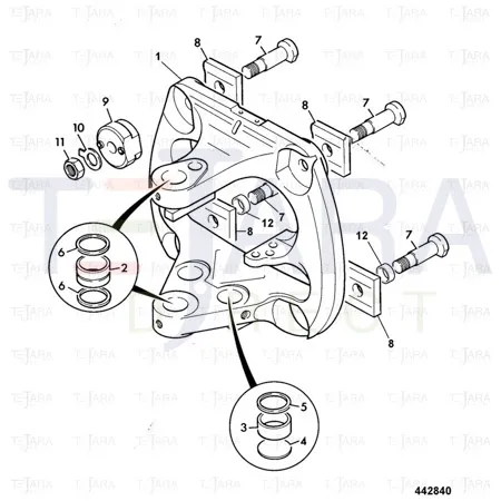 JCB Part No.# 823/10331, L/H TAB WASHER - JCB Spare Parts