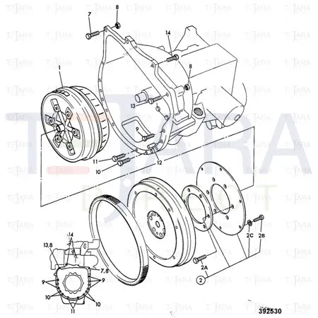 JCB Part No.# 04/501000, TORQUE CONVERTER ASSY - JCB Spare Parts