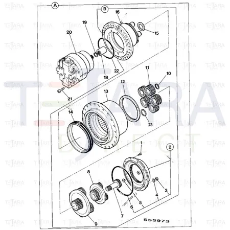 JCB Part No.# 05/903859, HOUSING WITH BEARI - JCB Spare Parts