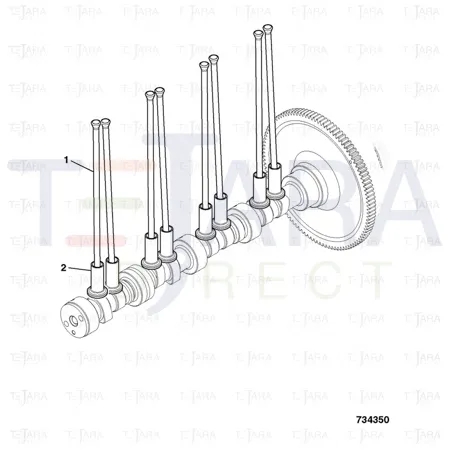 JCB Part No.# 320/03515, PUSHROD - JCB Spare Parts