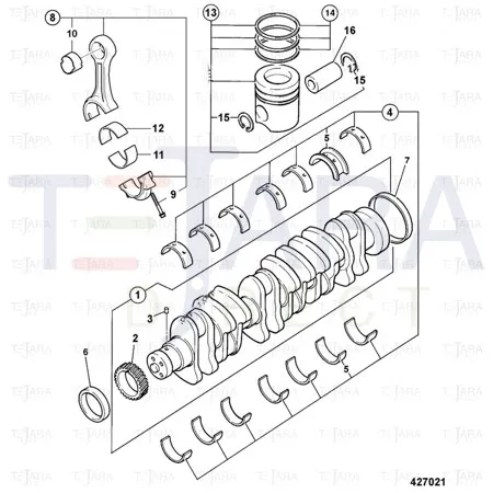 JCB Part No.# 02/910142, PIN GUDGEON - JCB Spare Parts
