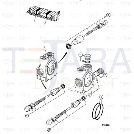 JCB Part No.# 25/606822, PLUG ASSEMBLY - JCB Spare Parts