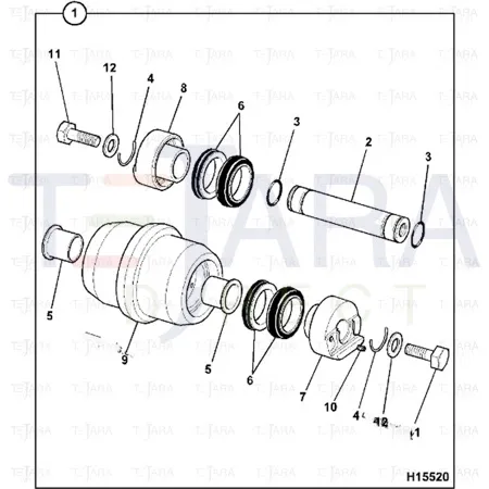 JCB Part No.# 823/00394, Washer M12 - JCB Spare Parts