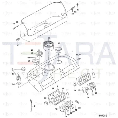 JCB Part No.# 7242/80435, CABLE HARNESS - JCB Spare Parts