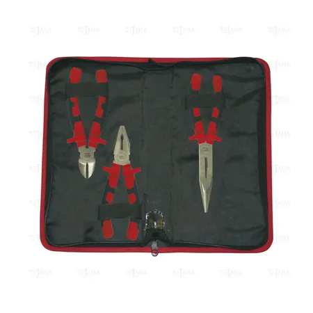 SET 3 PLIERS TITACROM ® BIMAT IN ZIPPER CASE - EGA Master
