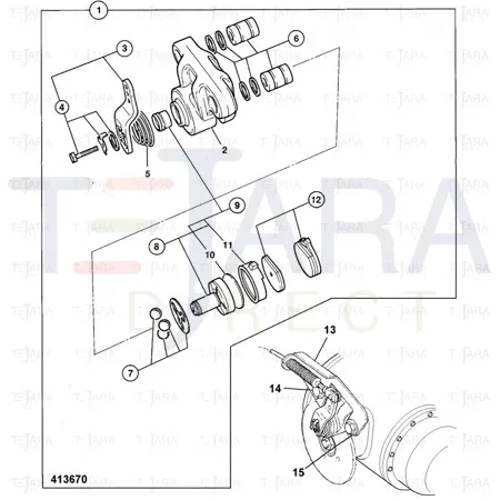 JCB Part No.# 15/920292, SEAL  BEARING KIT - JCB Spare Parts