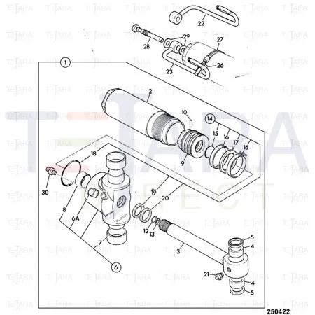 JCB Part No.# 559/90056, M/C PROBE  G3/8 23AF 123 (India Slew) - JCB Spare Parts