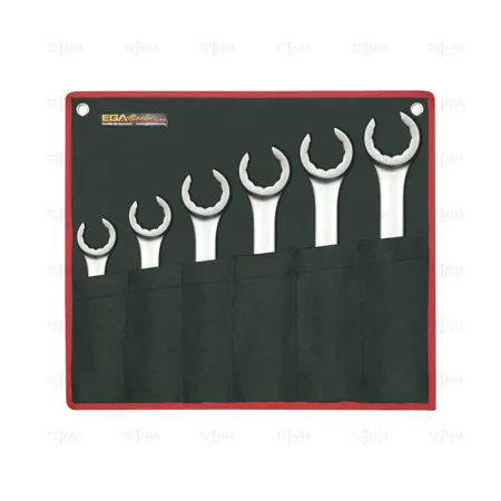 SET OF 10 FLARE NUT SPANNERS 8-10 /30-32 MM DIN-3118 - EGA Master