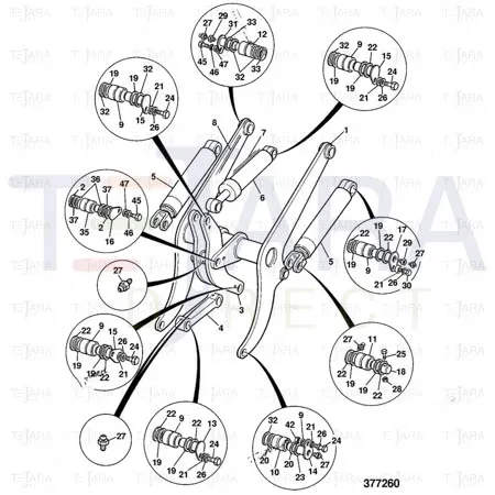 JCB Part No.# 809/00115, LINER BEARING (65X62) - JCB Spare Parts