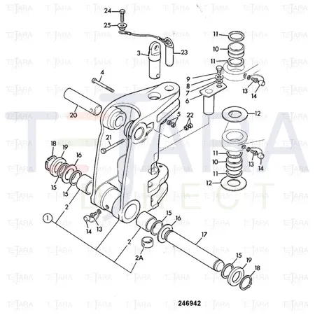 JCB Part No.# 808/00386, Bearing liner 80mm OD x 65mm ID. - JCB Spare Parts