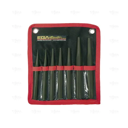 SET OF 7 PCS. TAPER PUNCHES (OCTOGONAL) - EGA Master