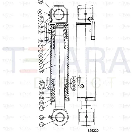 JCB Part No.# 550/40898, BUSH (C.E.C)(ARM C - JCB Spare Parts