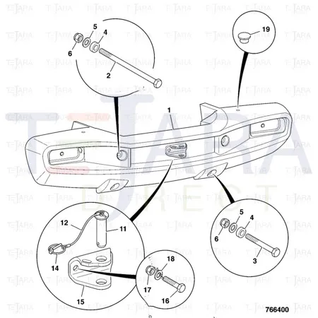 JCB Part No.# 823/10643, WASHER-M24, 8 THK - JCB Spare Parts