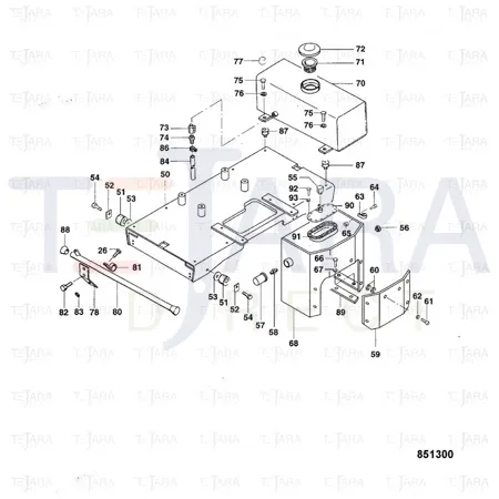 JCB Part No.# 2622/24010, BUMPER - JCB Spare Parts