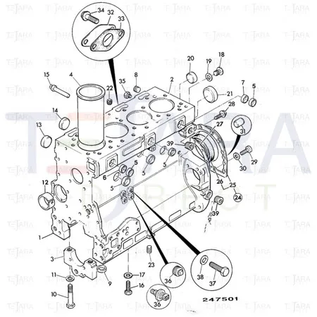 JCB Part No.# 02/200475, GASKET - JCB Spare Parts