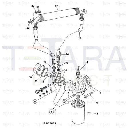 JCB Part No.# 1406/0019, WASHER BONDED 5/8"BSP - JCB Spare Parts
