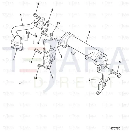 JCB Part No.# 02/802262, Connector elbow - JCB Spare Parts